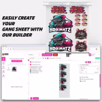 Easily create DTF Gang Sheets with our DTF Gang Sheet Builder that's easy to use
