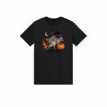Funny Jimothy Halloween sweatshirt shown in black color