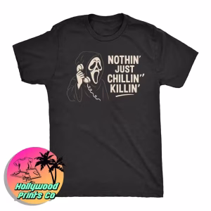 Nothin just chillin killin black t-shirt