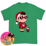 Baby Benito Christmas T-Shirt in green color, matching the festive holiday theme.