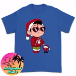 Baby Benito Christmas T-Shirt in blue color, perfect for adding a pop of color to holiday attire.