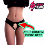 Custom Face Panties personalized with full-color printed photo