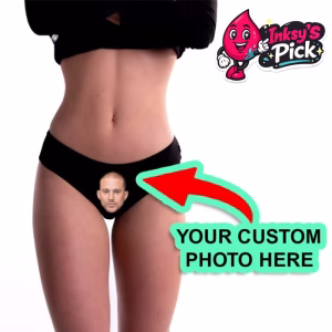 Custom Face Panties personalized with full-color printed photo