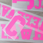 DTF Transfers numbers work on jerseys, t-shirts and more