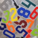 DTF transfer numbers perfect for sports teams and varsity jackets