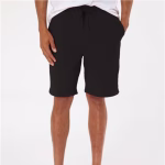 Custom Independent Trading Co. Men’s Midweight Fleece Shorts IND20SRT front view worn by male model