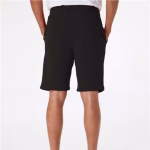 Independent Trading Co. IND20SRT custom fleece shorts back view showing rear pocket and tapered fit