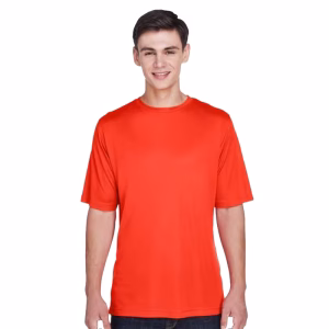 Athlete wearing custom Team 365 TT11 performance shirts with full-color team logos