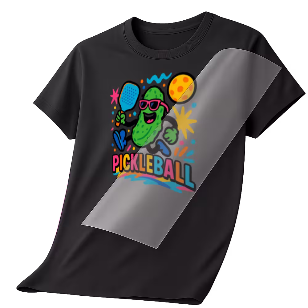DTF Transfers vibrant pickleball t-shirt hero image