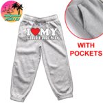 I love my girlfriend sweatpants in gray that come with pockets