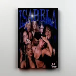 Isabela Merced in one of Hollywood Print's stunning vintage rap style canvas prints.