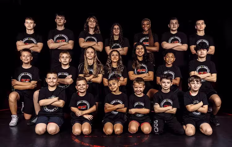 M80 Wrestling Team picture that Hollywood Prints made shirts for as seen in the image