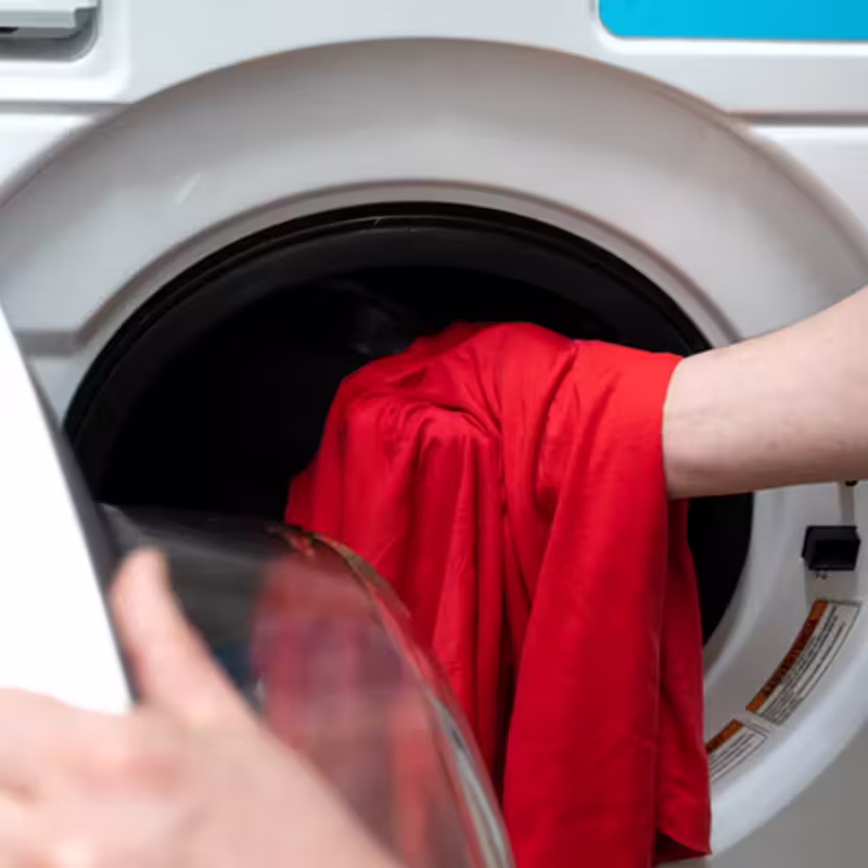 DTF transfers in washing machine demonstration