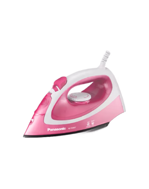 Image of pink household iron for application instructions