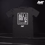 Black AMT Wrestling All I Do Is Pin Shirt wrestling graphic t-shirt for athletes