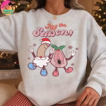 Jizz The Season Funny Christmas Shirt – Naughty Gag Gift custom printed by Hollywood Prints