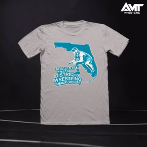 2026 FHSAA Boys Wrestling District Championships T-Shirt - 2AD15 Archbishop McCarthy High School